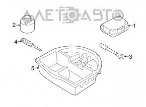 Foam plastic for Hyundai Elantra UD 11-16 tool