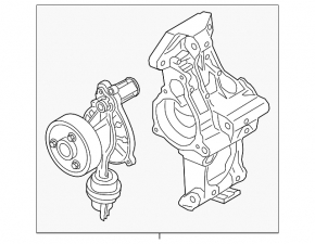 Water pump BMW 5 G30 18-20 530e hybrid