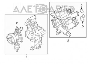 Water pump BMW F30 16-18 PHEV