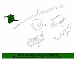 Nissan Altima 19-24 steering wheel cable without steering angle sensor
