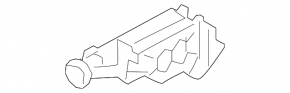Radiator bracket lower left Volvo XC40 19-22 plastic