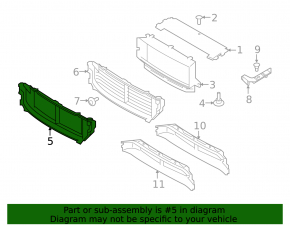 Volvo V90 17-23 USA Upper Radiator Duct