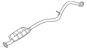 Exhaust line middle part Subaru Outback 20-23