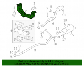 Exhaust manifold Subaru Forester 14-18 SJ 2.0