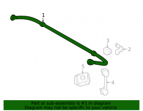 Rear stabilizer Lexus RX350 RX450h 16-19 21mm