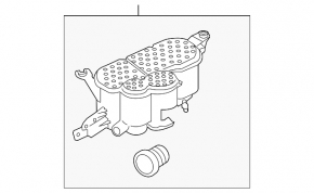 Bare carbon canister absorber for Audi A6 C7 2018