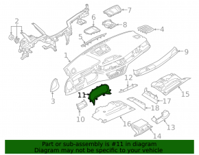 Instrument panel trim panel BMW 7 G11 G12 16-22