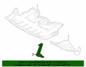 Engine protection bracket front right BMW X5 E70 07-13