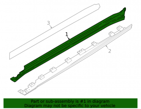 Upper left threshold for BMW X6 G06 20-25