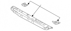 TV bar upper Subaru XV Crosstrek 18-23