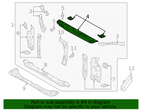 TV bar upper Subaru XV Crosstrek 18-23