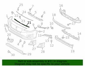Front Bumper Bracket Central Subaru Impreza 17-23 GK