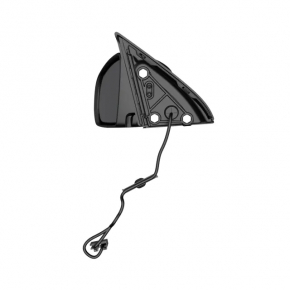 Side mirror left Jeep Cherokee KL 14-18 7+3 pins, turn signal, heating, backlight, BSM, silver, sand, scratches