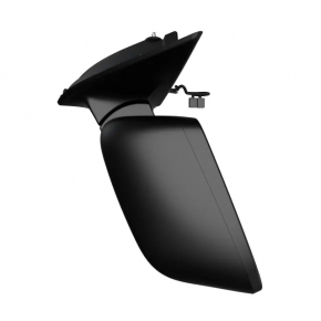 Side mirror left Jeep Cherokee KL 14-18 7+3 pins, turn signal, heating, backlight, BSM, silver, sand, scratches