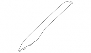 Front pillar trim right Nissan Murano z50 03-07 beige