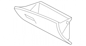 Glove box, glove compartment Mitsubishi Outlander Sport ASX 10-23 black, rubbed