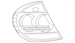 Outer left lamp Toyota Camry 05-06