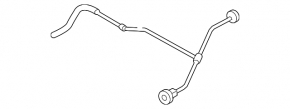 Cooling pipe for the radiator tank of the Audi A4 B9 17-18 2.0T type 1 radiator
