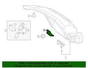 Trunk lid handle inside Mercedes C-class W205 15-21