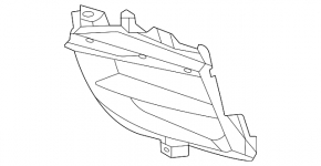 Front bumper grille left Mercedes W213 E 21-23