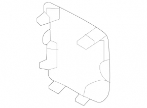Mercedes H247 GLA 20-26 rear bumper towing hook cap structure