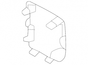 Mercedes H247 GLA 20-26 rear bumper towing hook cap structure
