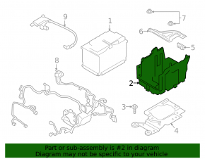 Battery housing Ford Ecosport 18-22