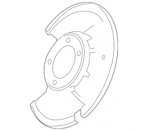 Rear left brake disc cover for Mazda6 09-13