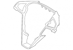 Ford Fusion mk5 13-16 steering wheel cover grey insert