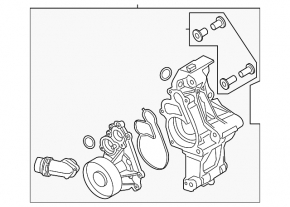 Water pump BMW X5 G05 21-23 3.0T