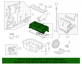 Valve cover Honda CRV 12-14 2.4