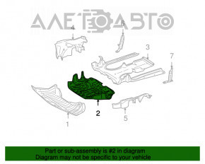 Central engine protection Mercedes W221