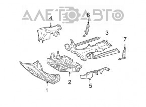 Central engine protection Mercedes W221