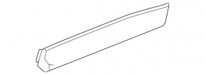 Door trim lower rear left GMC Terrain 10-17 structure