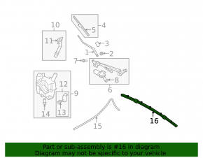 Windshield washer nozzles assembly Infiniti G25 G35 G37 10-14