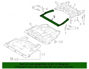 Front Subframe Reinforcement Volvo XC40 19-22