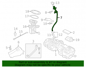 Fuel filler neck Volvo XC90 16-21