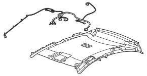 Ceiling trim Chevrolet Cruze 11-16 gray without sunroof