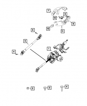 Steering column Jeep Renegade 15-