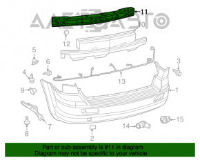 Rear Bumper Reinforcement Dodge Journey 11-