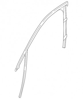 Front left door glass seal BMW X1 F48 16-22