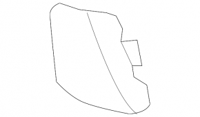 Left front bumper tow hook cap for Lexus LS 13-17 rest.