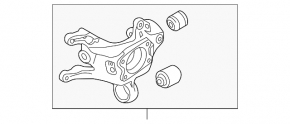 Rear right axle Kia Optima 11-15 iron