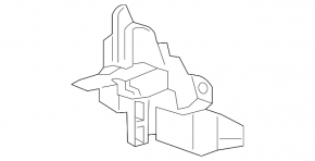 Lexus ES300h ES350 13-18 hood lock with sensor, chip mount broken