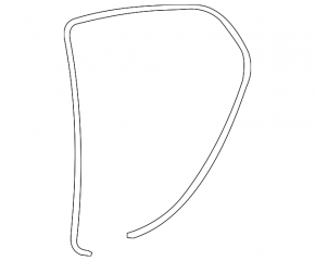 Door seal rear left Toyota Avalon 05-12