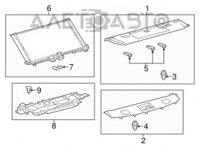 Rear Window Curtain Motor Lexus ES300h ES350 13-18