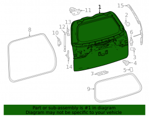 Electric tailgate for Toyota Sequoia 2023-2026
