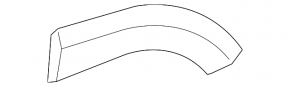 Rear left fender arch trim for Toyota RAV4 06-12