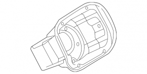 Genesis G80 17-18 fuel filler door housing without door