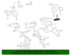 Toyota Prius 30 10-15 Passenger Airbag Indicator